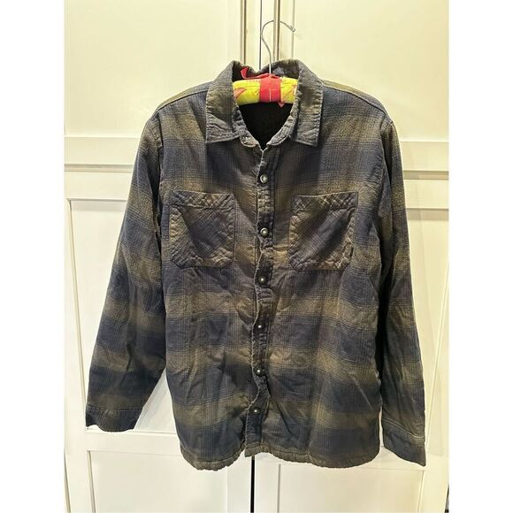 VANS Sherpa Lined Plaid Shacket Men’s Sz M - Picture 1 of 6